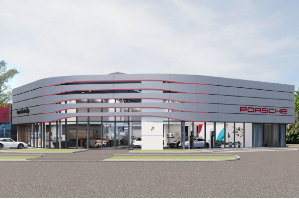 PORSCHE autosalona izbūve