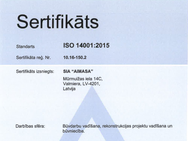 Sertifikats Aimasa 14001 2023   LV(11)