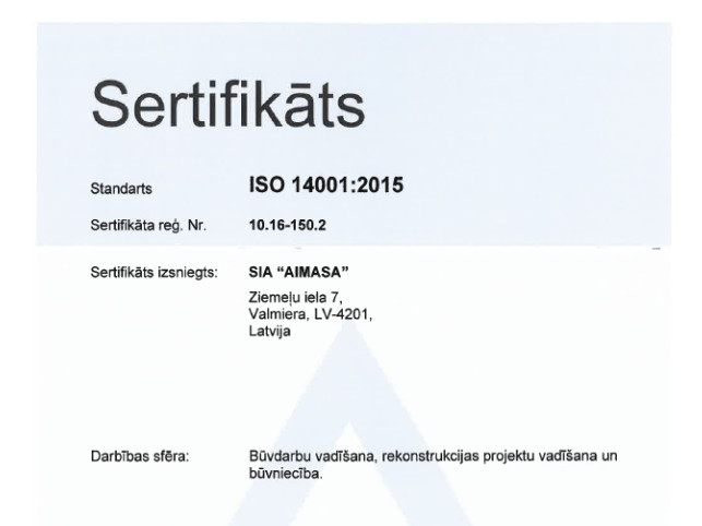 Sertifikats Aimasa 14001 2023   LV(13)